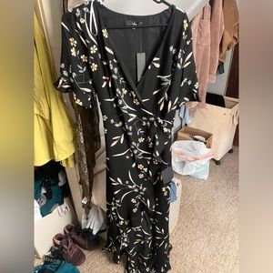 Floral wrap dress